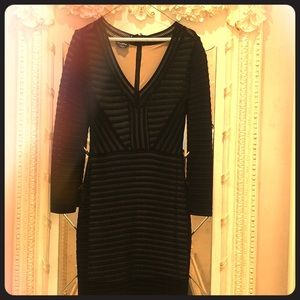 Bebe long sleeve black dress.